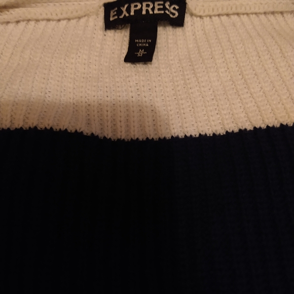 Express Oversized Short Sleeve Nautical Sweater M - Picture 7 of 8